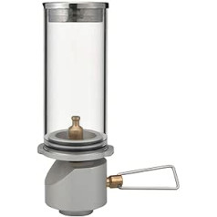 JUNESUN Outdoor Camping Gas Light Dreamlike Candle Lamp Glass Cover Butane Gas Illumination Light Portable Camp Tent Lighting Lamp