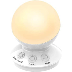 OSALADI 1 x Night Light Desk Lamp Desk Lamp Decorative Night Lights RGB Ball Lamp Table Lamp Light in Spherical Shape LED Spherical Light Voice Control Lights ABS White