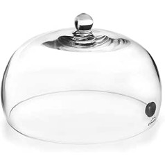 LACOR 61817 | Cooker Hood for Magic Smoker | Glass Lid with Valve | Allows Penetration, Steam and Flavours for Smoking and Flavouring Food | Diameter 25 x 14 cm, Glass