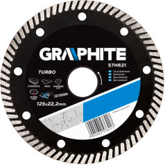 Graphite Diamond disc 125 x 22.2 mm, turbo super thin