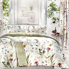 Dreams & Drapes - Spring Glade - Easy Care Duvet Cover Set - Single Size in Multi-Colour