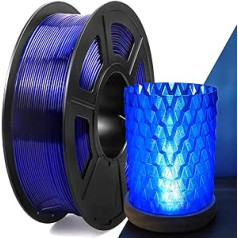 PETG Filament 1.75 mm, IEMAI 3D Printer Filament, PETG 1 kg Spool for 3D Printers, 3D Filament Printing Materials, Transparent Blue