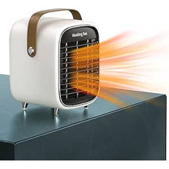 longziming Ceramic Fan Heater with 12 Hour Timer and Three Power Levels, Overheating and Tilt Protection, Mobile Electric Heater for Operation in the Office, Living Room, Bedroom or Patio