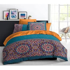 douceur de nuits, 1790/HC3JEFF Cotton Bed Linen 220 x 240 cm + 2 Pillowcases 63 x 63 cm 100% Polyester Microfibre