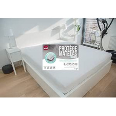 Abeil Waterproof Tencel PU Jersey Mattress Protector, White, 160 x 200 cm