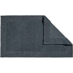 Erwin Müller Stuttgart Uni Series Bath Mat, Extra Thick, High Absorbency, 100% Cotton, Size 60 x 100 cm, Anthracite