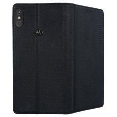 Mocco Smart Magnet Book Case Grāmatveida Maks Telefonam Motorola One / P30 Play Melns