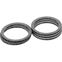 X AUTOHAUX 5 Pcs Bicycle Headset Spacers Matte Black Fits 1 1/8