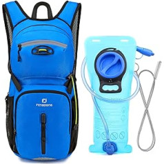 FENGDONG Hiking Backpack Sports Hydration Backpack with 2L TPU Water Bladder for Cycling, Running, Cycling, Climbing, Includes Tube Brush
