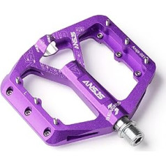 ANSJS Bicycle Pedals Road Bike Pedals Aluminium Platform Pedals Ultralight Non-Slip Bicycle Pedals 9/16 Inch for MTB E-Bike City Bike