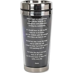 Dicksons Police Officer Prayer Come Home Safely Stainless Steel Travel Mug with Lid 16oz