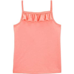 Carter's Baby Girls' Neon Ruffle Scoop Neck Top, Pink, 24 Months