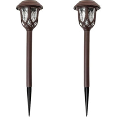 Uonlytech 2pcs Solar Pole Outdoor Solar Path Lights Lawn Lamp Garden Light for Path Patio Path Lawn Garden Yard