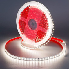 GOMING 20 m LED Strip Natural White 4000 K 24 V LED Strip 2400 LEDs 144 W LED Strip Self-Adhesive High Brightness 12000 lm Not Waterproof IP20 LED Light Strip for Indoor Home Kitchen Decoration (Strip
