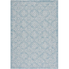 Safavieh Courtyard Collection CY8066 Indoor/Outdoor Non-Shedding Easy Cleaning Patio Backyard Porch Deck Mudroom Area Rug, 5'3