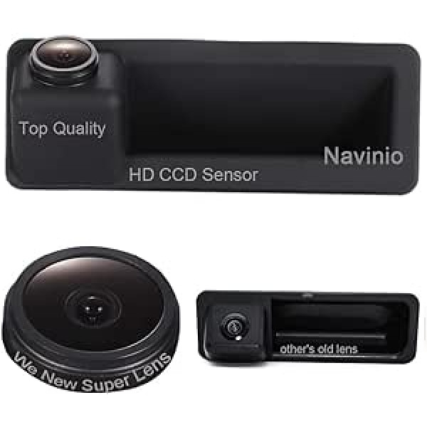 Navinio Car Boot Handle Rear View Camera for BMW 1/2/3/5/7/M Series X1 X3 X4 X5 X6 F26 F25 F15 F48 F80 520Li 525Li 528Li 530Li 535Li 328 Li 320Li 328I 30 F30 1 F35 F32 F07 F10 F11 Parking Camera