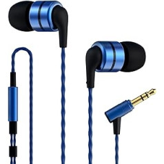 SoundMAGIC E80 Kabelgebundene Ohrhörer ohne Mikrofon, HiFi-Stereo-Kopfhörer, geräuschisolierende In-Ear-Kopfhörer, Bequeme Passform, hervorragender Bass, für Audiophile Musikfans, blau