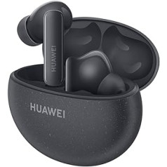 HUAWEI FreeBuds 5i Wireless Headphones, TWS Bluetooth Headphones, Hi-Res Sound, Multi-Mode Noise Cancellation, 28 Hour Battery Life, Waterproof, Nebula Black