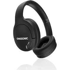 ONESONIC BB-HD1 Noise Cancelling Headphones, High Definition Audio, Built-in Microphone, Bluetooth 5.0, Li-ion Battery, 20 Hours with ANC On