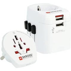 Skross Pro Light 1302470 Travel Adaptor USB (2xA) World