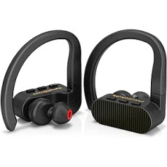 Symphonized TWR Bluetooth True Wireless Headphones, Wireless Stereo Headphones, Lightweight and Comfortable Headset with Acoustic Isolation, Microphone and Volume Control for Android and iPhone