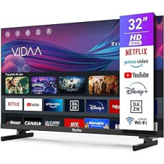 TuTu Smart TV 32 Inch (80 cm) TV (VIDAA) HD Ready Dolby Audio Triple Tuner App Store WiFi HDMI USB Hotel Mode Rimless (2024)