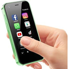 ZOKOE Mini Mobile Phone, Children's Smartphone, 3G Android 9.0 Dual SIM Quad Core 2GB RAM 16GB ROM 5.0MP, Mobile Phone without Contract (Green)