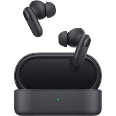 OPPO Enco Buds2 Pro TrueWireless Headphones, 38 Hours Runtime, 12.4mm Driver, Bluetooth 5.3, Range 10m, Touch Control, IA Noise Cancellation, Android and iOS, IP55 Black