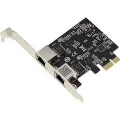 KALEA-INFORMATIQUE PCIe 2.5 LAN Dual Gigabit Ethernet Card 10 100 1000 2500 1G 2.5G 2 RJ45 Ports With Realtek RTL8125 Chipset