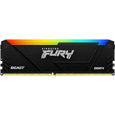 Kingston Fury Beast RGB 8GB 3600MT/s DDR4 CL17 DIMM PC Memory Module KF436C17BB2A/8