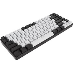 Gugxiom RGB Portable 80% Mechanical Keyboard, RGB Backlight, Ergonomic, Quiet Mechanical Office Keyboard, No Driver Required, Plug & Play for Windows