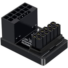 xiwai PCI-E 5.0 Power Modular Adapter 16 Pin (12+4) Male to Female Down Angled 360 Degree 12VHPWR for Graphics Card 4080 5090TI