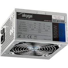 Akyga PSU (Power supply unit) with Quiet Fan, Grey, 120 mm grey gray