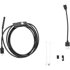 USB Endoskop Inspektion Kamera Borescope Wasserdicht mit 6 LED Leuchten Kompatibel mit Android Win XP/7/8/9/10 2m