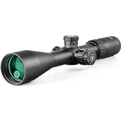 VALIANT Lynx Mil-Dot Rifle Scope 4-16x50 with Mounting 11 mm Rails Side Parallax Red Illuminated for Air Rifle and Hunting Rifle