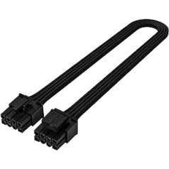 Silverstone PP06BE-EPS35 EPS/ATX 12V 8-Pin to 4+4-Pin Black 350mm 16AWG SST-PP06BE-EPS35