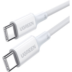 Pīts USB-C kabelis PD 100W 5A 480Mb/s 0,5m balts