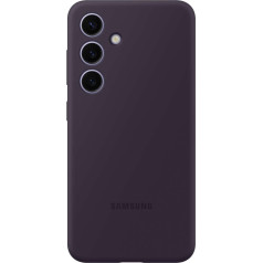 Samsung Oriģinālais silikona vāciņš priekš Samsung Galaxy S24+ silikona korpusa, tumši violets