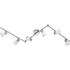 Trio Leuchten LED, Farbe: Nickel matt / chromfarben, Glass weiss gewischt, G9 3.5|wattsW