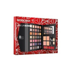 Deborah Milano Gift Set for Women Makeup Book, Volume, 3 Warm Tones Including Palette of Eyeshadow, Gloss, Lipsticks and Face Dust in Various Finishes and Colours, FSC Paper