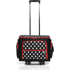 Prym 612630 Nähmaschine Trolley Polka Dots, schwarz/rot/weiß, 44 x 22 x 36 cm