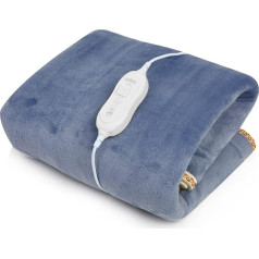 Sxcdd Flannel Electric Blanket 180 x 90 cm, 3 Temperature Levels, Heated Mattress Topper for All Standard Mattresses