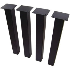 ‎Cm Furniture CM Furniture - Table Frame Metal Steel Modern | Table Legs Black - Table Runners 4 Pieces H 72 cm - 6 x 6 cm for Desk Dining Table Conference Table Kitchen Table - Easy Assembly