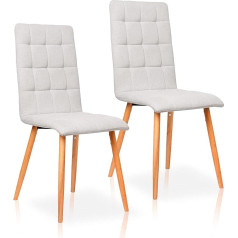 La Silla Española La Chaise Spola Guadix Chair, Fabric, Beige, 43 cm (W) x 56 cm (D) x 94 cm (H)