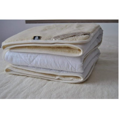 Merino Wool 100% Merino Lambswool Mattress Topper, Super King Underbed 180 x 200 cm