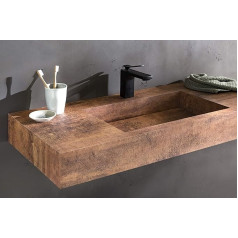 Schildmeyer Elias 140986 Designer Wash Basin 102 x 12 x 46 cm Copper Coloured
