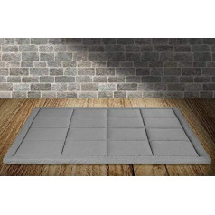 Evergreenweb Materassi & Beds Evergreenweb Folding Mattress 160 x 190 cm, High 5 cm, Rollable, Foldable Made of Ecological Cold Foam Polyurethane, Futon Space Saving, Grey