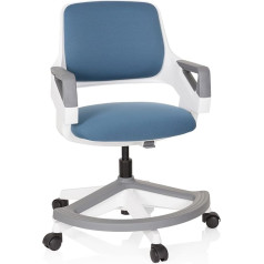 Hjh Office Kid Flex Children's Swivel Chair Adjustable Backrest & Footrest Blue