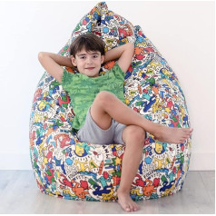 Vilber , Multipurpose Polystyrene Beads, 43 x 42 cm, 45 Litres, Printed, Waterproof, Stain Resistant, Indoor and Outdoor Use