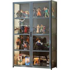 Display Cabinet Collector's Display Cabinet Standing Display Cabinet Glass Display Case Acrylic Display Case Acrylic Display Case Double Doors Large Capacity Collector's Display Case Handmade Storage